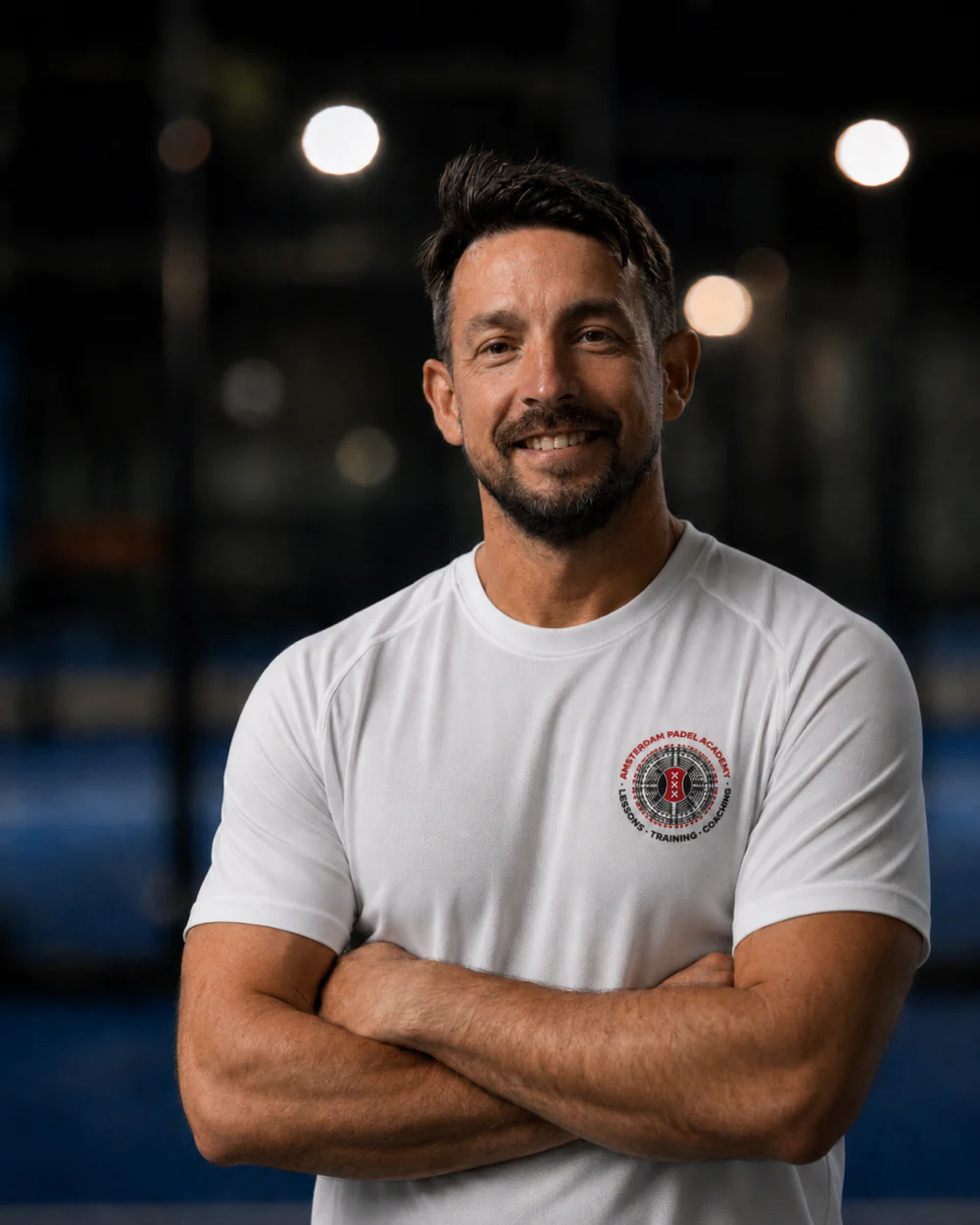 Midge Visser, head coach at Amsterdam Padel Academy